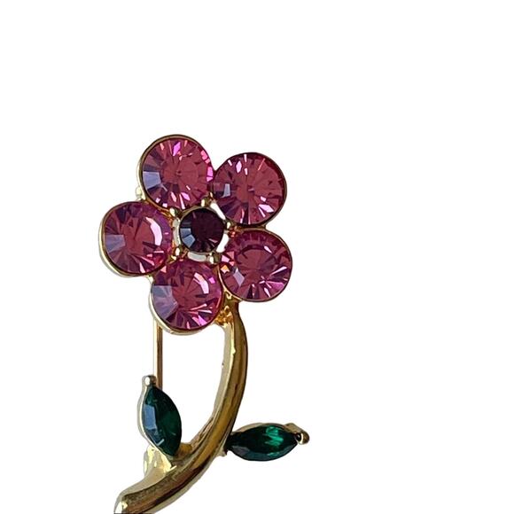 Swarovski Flower Brooch - Picture 6 of 8